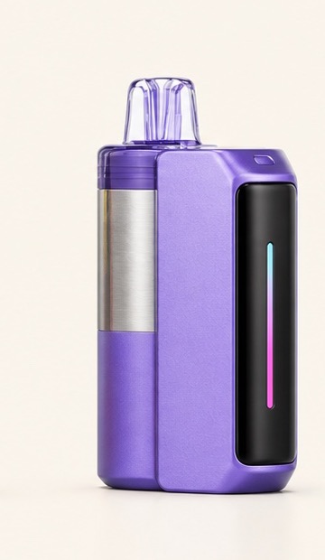 Illustrative purple / silver device format